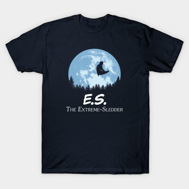 E.S. - The Extreme-Sledder T-Shirt by bryankremkau